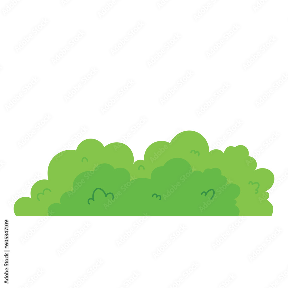 Bushes Grass Illustration