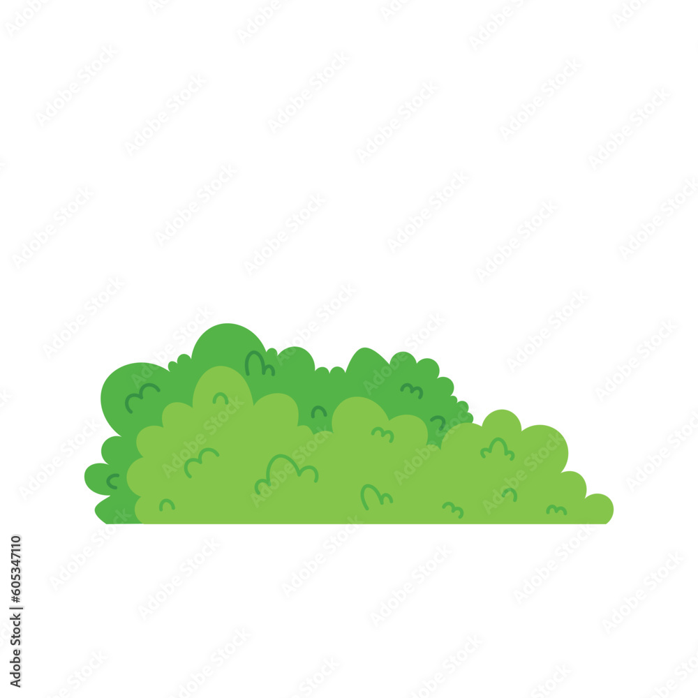 Bushes Grass Illustration