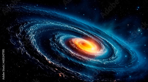 Birth of the universe concept.AI generated.