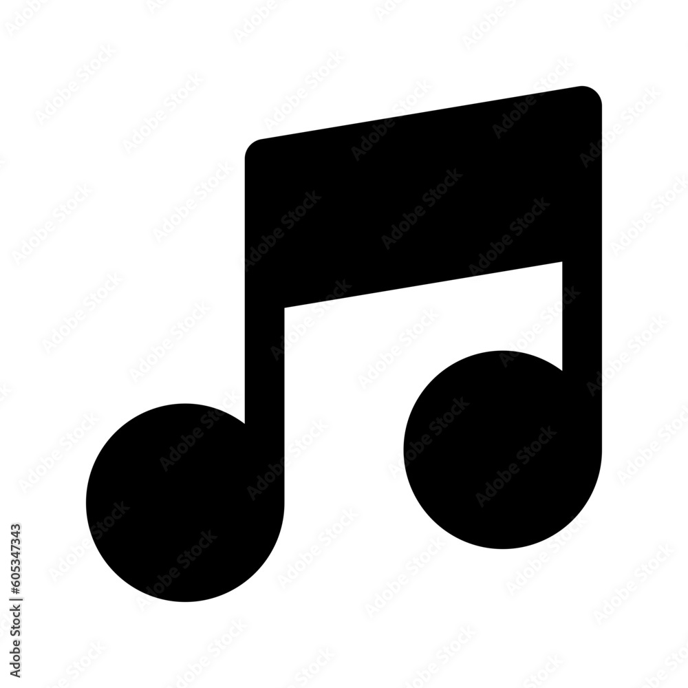 musical note glyph icon musical note glyph icon