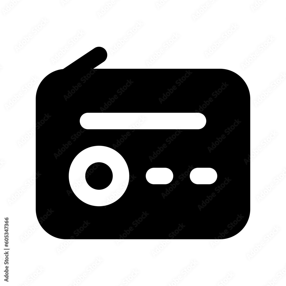 radio glyph icon