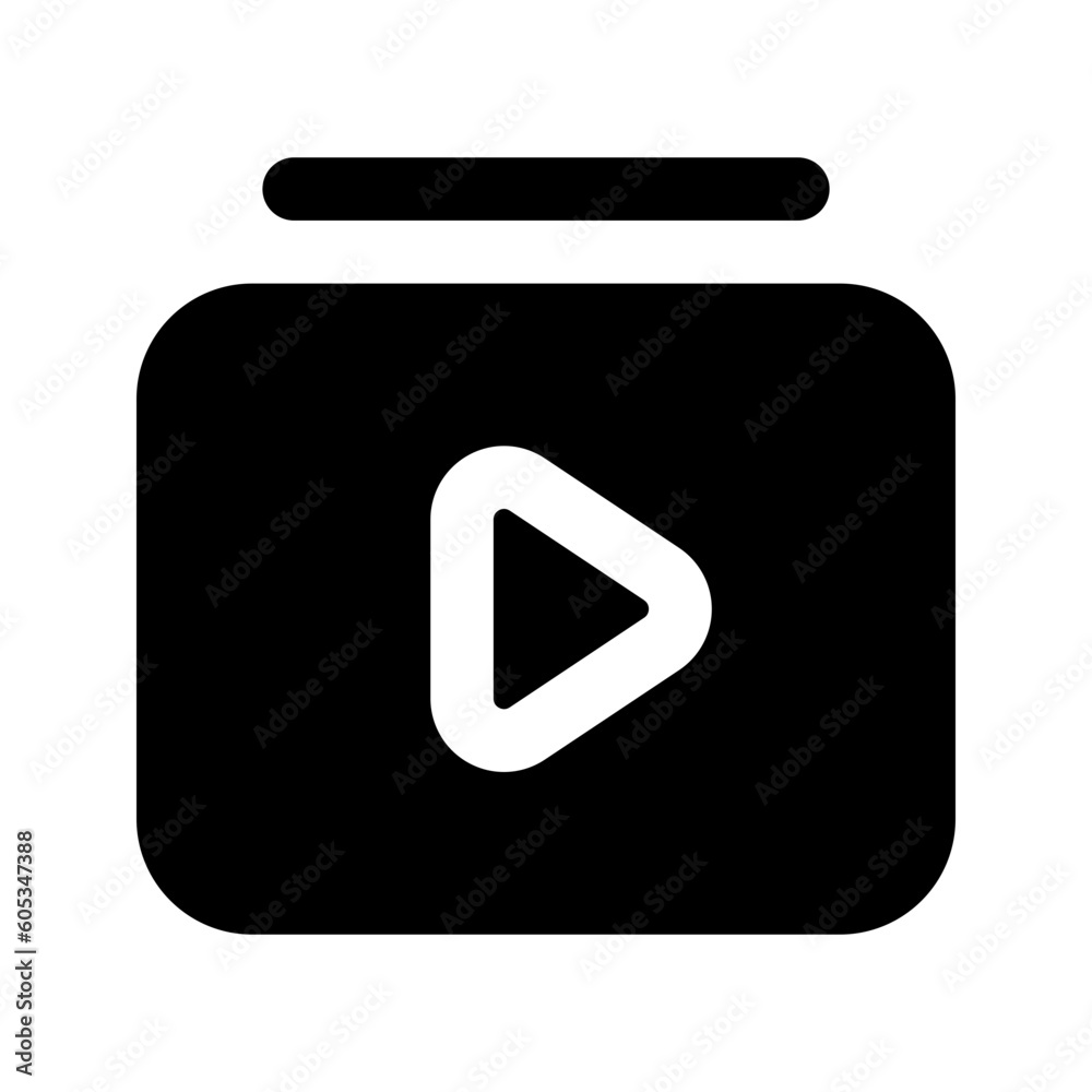 video playlist glyph icon video playlist glyph icon