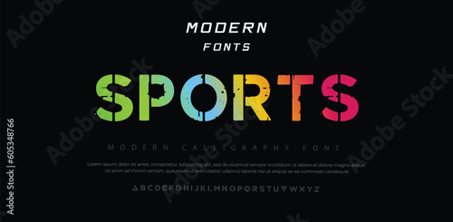 Sports, game font alphabet sporty slanted letters. Speed logo typography with spurs serifs. Italic bold letter set for fancy logo, headline, music movie cover design, red type. Vector typeset
