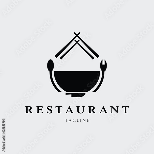bowl logo vector illustration design for use brand business icon