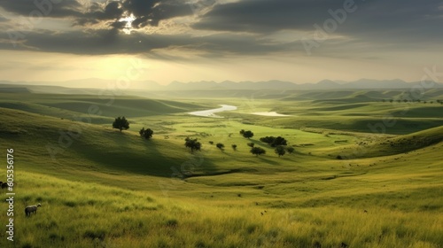 A vast expanse of grassland