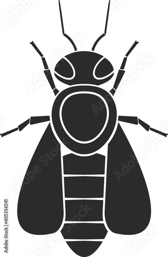 Insect order Hymenoptera bee geometric icon illustration photo