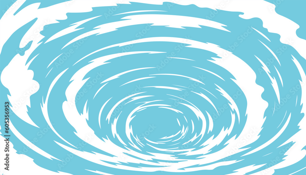 White-blue flat background with cloud swirl or whirlpool.