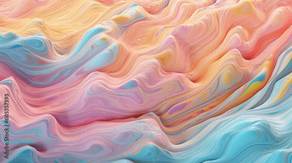 Obraz premium The abstract flowing background of colored pigments