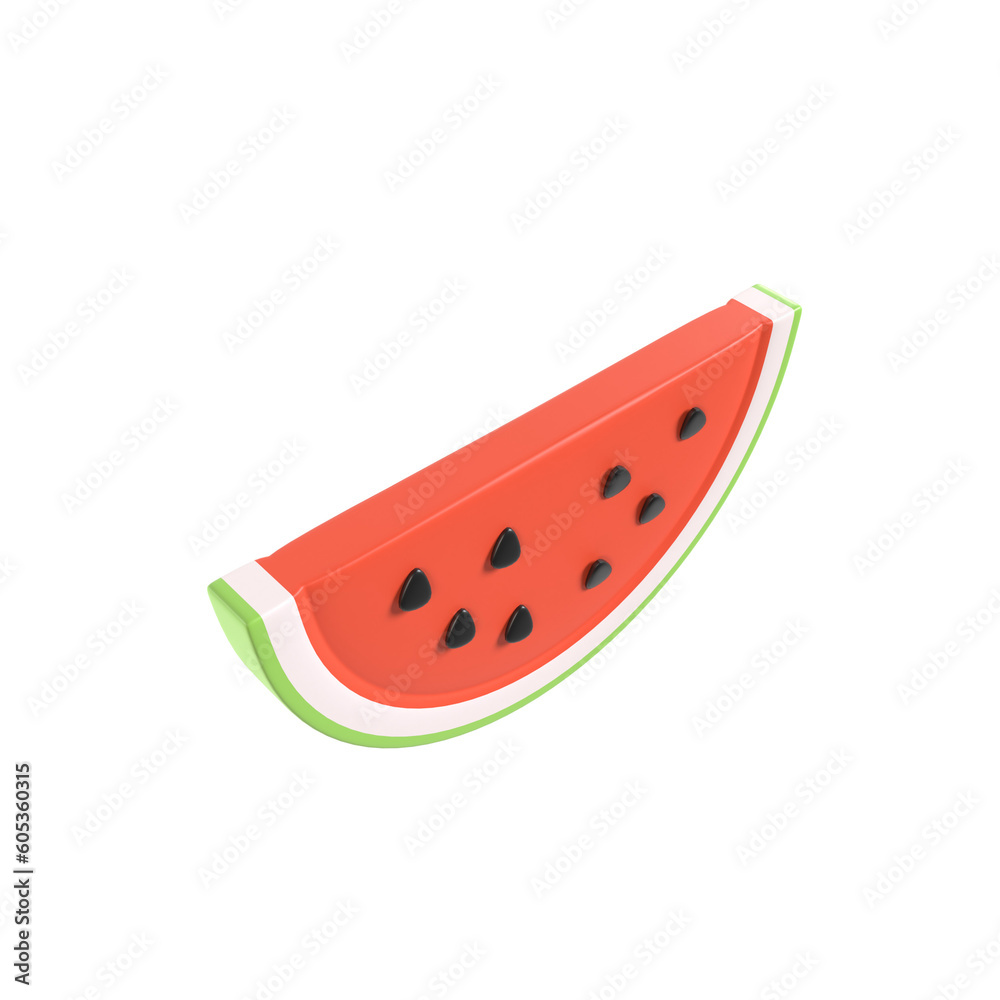 watermelon 3d illustration rendering watermelon 3d illustration rendering