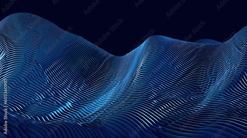 Abstract linear waves pattern background