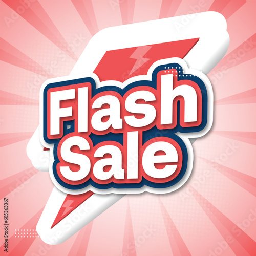 Creative flash sale promotion banner design