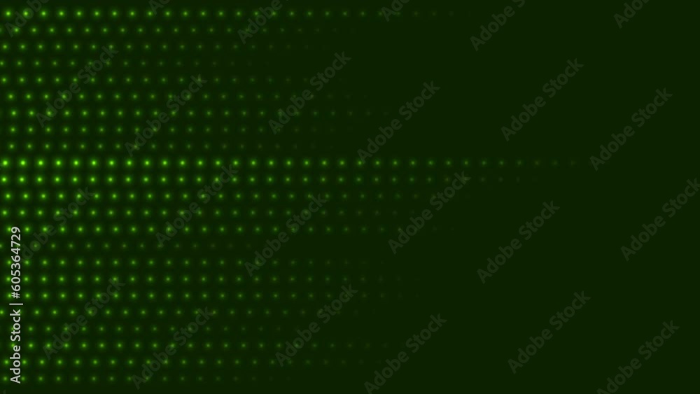 Green neon glowing futuristic dotted lines abstract background. Seamless looping geometric motion design. Video animation Ultra HD 4K 3840x2160 Green neon glowing futuristic dotted lines abstract background. Seamless looping geometric motion design. Video animation Ultra HD 4K 3840x2160