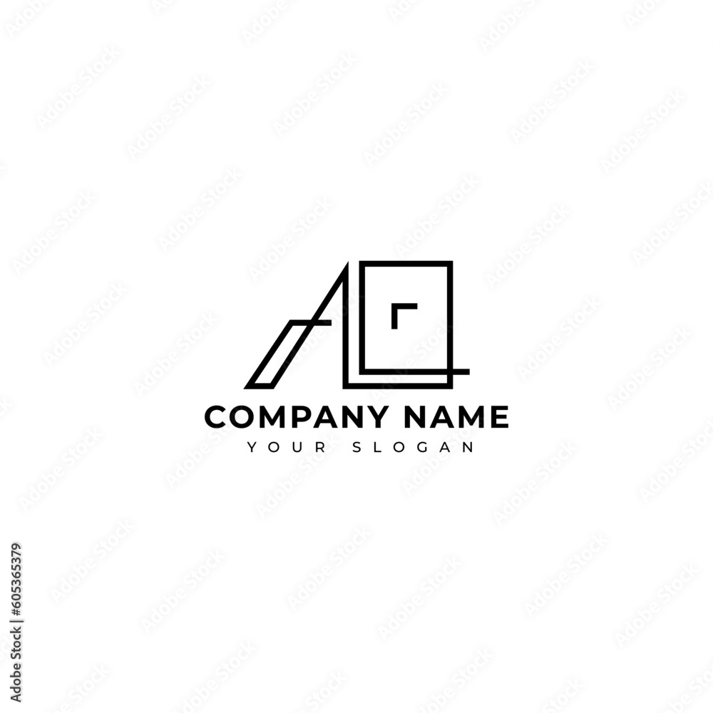 Modern Ao Initial logo vector design Modern Ao Initial logo vector design