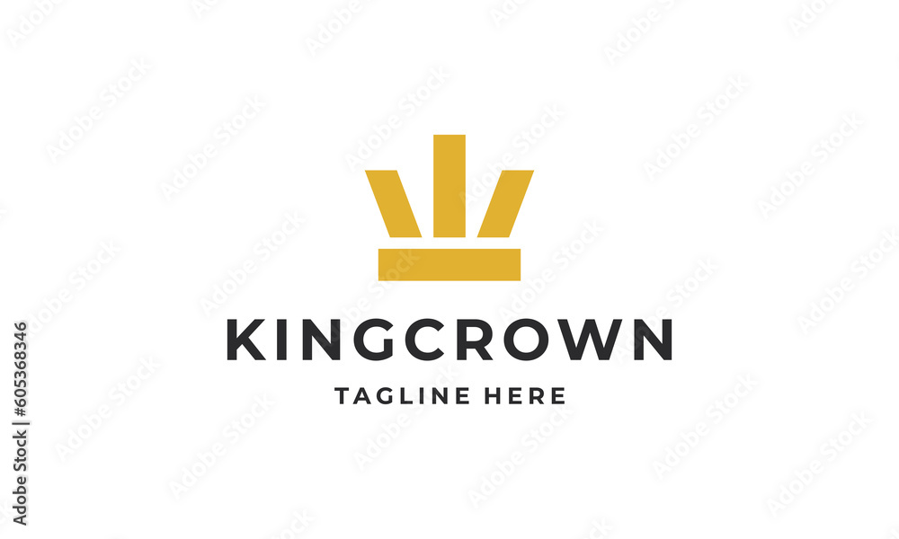 Crown logo. Abstract simple king crown logo design vector Crown logo. Abstract simple king crown logo design vector