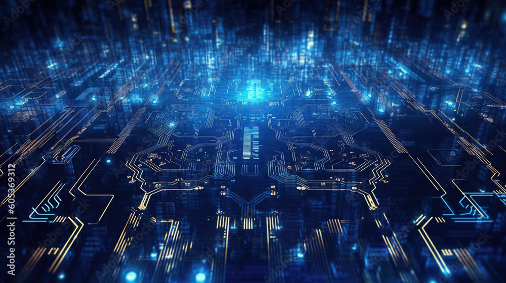 Premium Abstract Conceptual HUD and circuit board space futuristic technology ui interface hologram for business and education.Generative AI Premium Abstract Conceptual HUD and circuit board space futuristic technology ui interface hologram for business and education.Generative AI