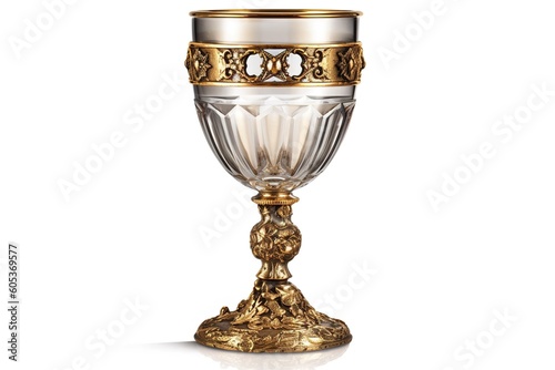 goblet isolated on white background. Generated by AI photo