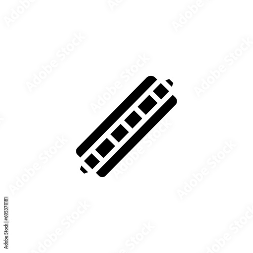 Harmonica Folk Instrument Solid Icon