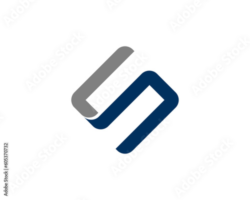 S Letter with square shape logo