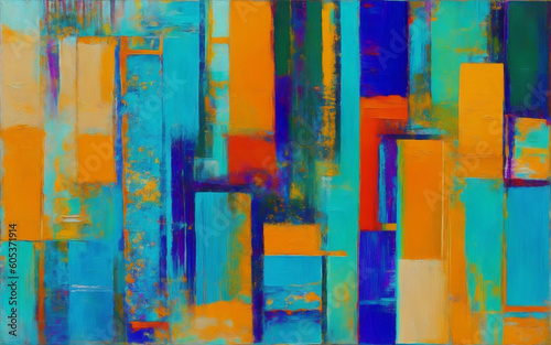colorful abstract art, watercolor, create with generative Ai