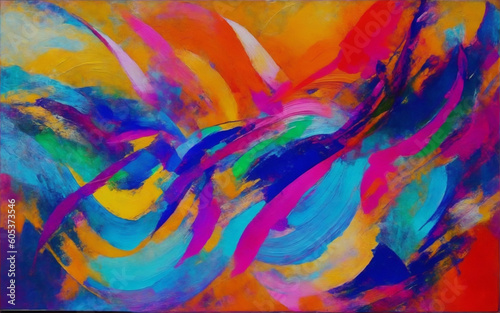 colorful abstract art, watercolor, create with generative Ai
