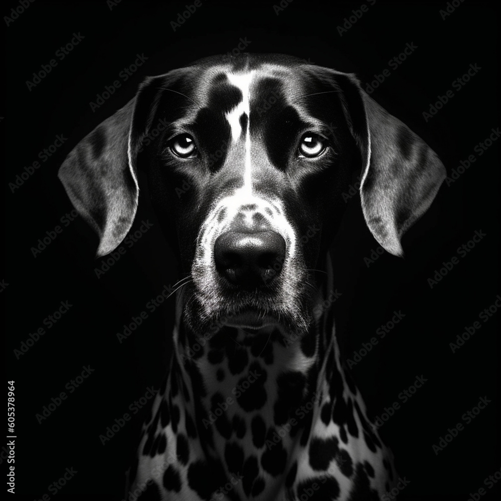 portrait of a Dalmatian