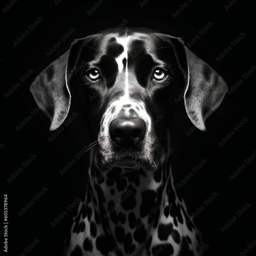 portrait of a Dalmatian portrait of a Dalmatian