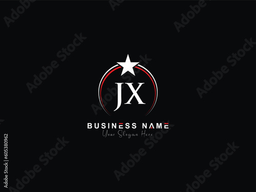 JX abstract logo, premium Jx xj initial logo icon photo