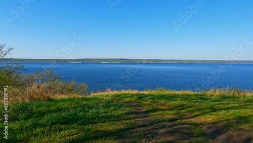 Wallpaper Mural Beautiful view from the high bank to the wide river. Torontodigital.ca