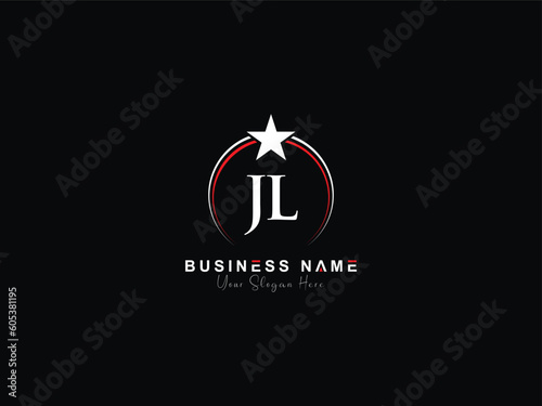 JL abstract logo, premium Jl lj initial logo icon photo