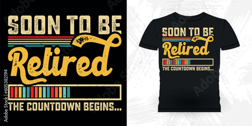 Funny Retirement Pension Retired Retro Vintage Retirement T-shirt Design