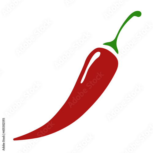 Chilli pepper vector red color isolated on white background 10 eps