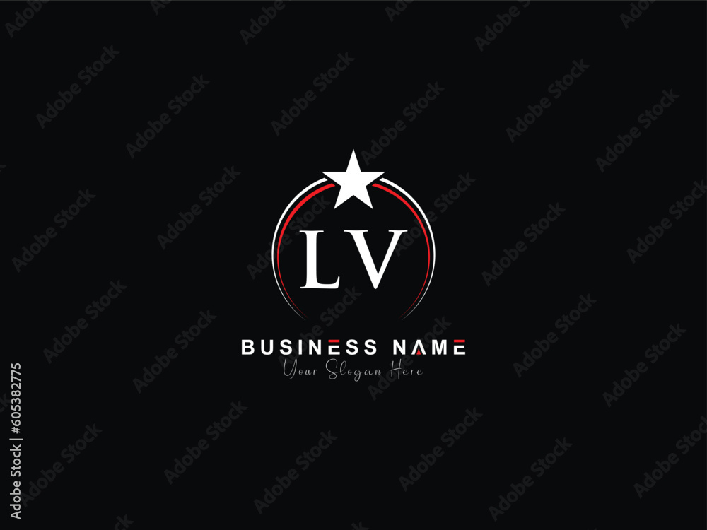 Initial circle Lv vl logo icon, Monogram Lv vl logo art for you Stock  Vector
