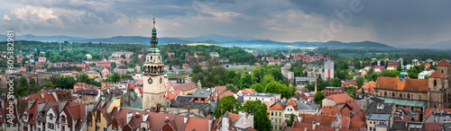 Panorama of the city. Kłodzko - Silesian Voivodeship. 