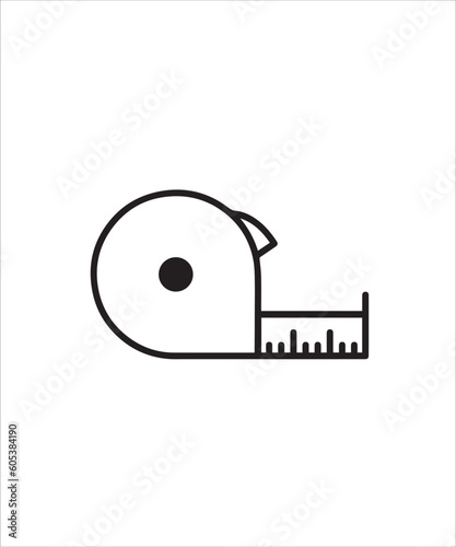 Measuring tape icon.