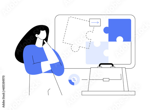 Project initiation and planning abstract concept vector illustration.