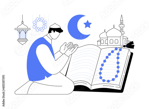 Islam abstract concept vector illustration.