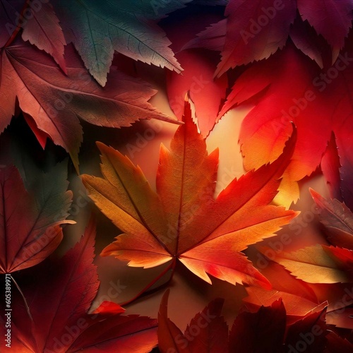 Autumn Maple Leaves, Design Element