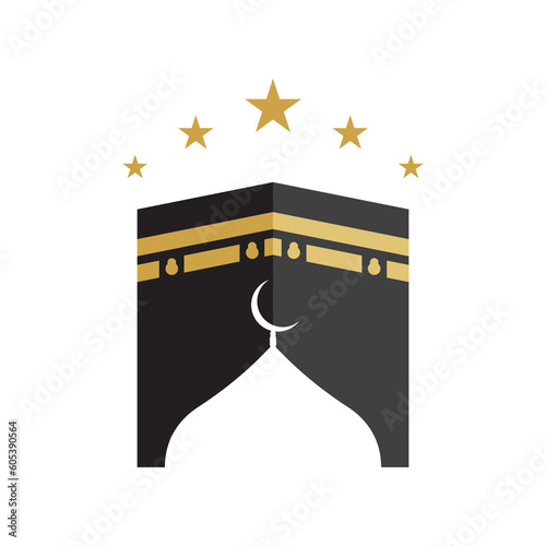 kaaba mecca hajj vector photo