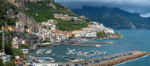 Fototapeta Naklejka Na Ścianę i Meble -  Hafen von Amalfi (Amalfiküste9