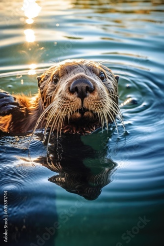 Sea Otter. Generative AI