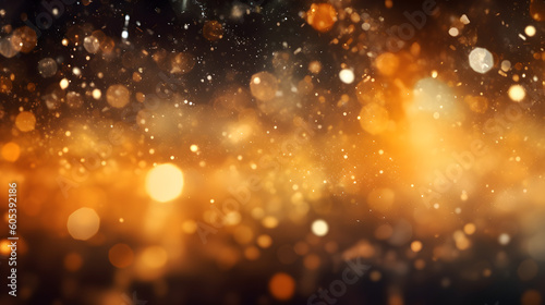 blurred gradient glitter background [amber] - 16:9