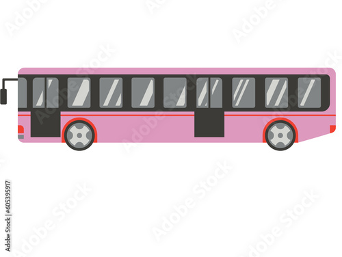 bus isolated on white