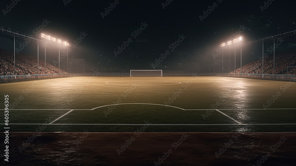 Football field . Generative Ai Football field . Generative Ai