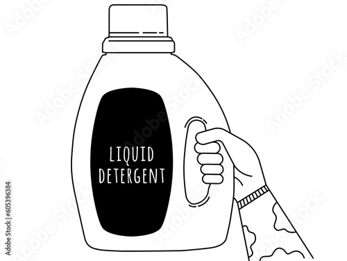 set of cleaning products