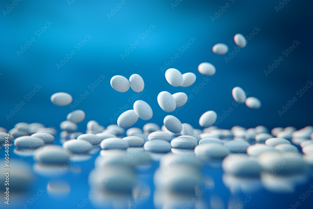 small pills falling with Generative AI small pills falling with Generative AI