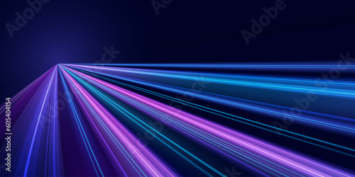 Abstract speed line background. Dynamic motion speed of light. Technology velocity movement pattern for banner or poster design. Vector EPS10.