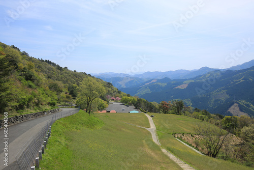 愛媛県四国中央市 翠波高原 翠波高原展望台からの風景