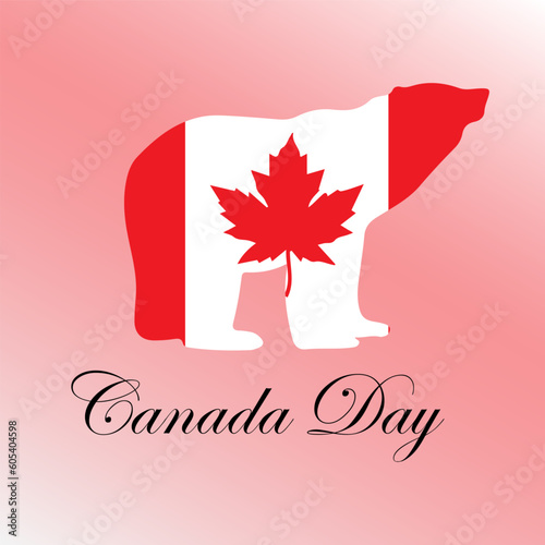 canada day lettering vector. suitable for cad, or banner