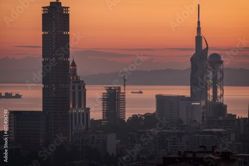 Half past six in the morning in Batumi