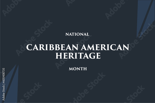 caribbean american heritage month, background template
